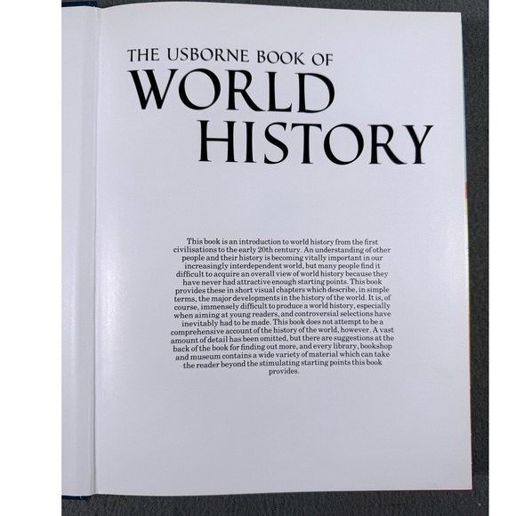 Usborne Book of World History Hardcover Illustrated Children Homeschool - Picture 4 of 12